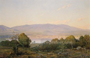  William Canvas - Sundown At Centre Harbor New Hampshire scenery William Trost Richards